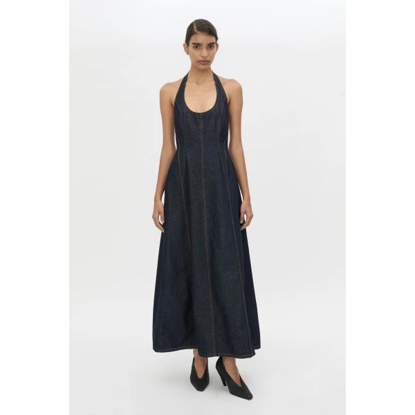 Camilla and Marc Sintra Denim Dress in Indigo, view 2 | Denim Dresses | Coveti