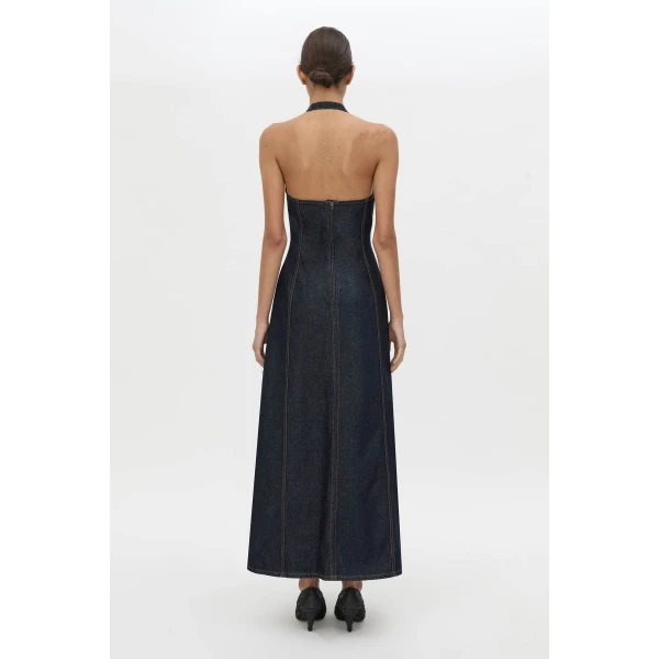 Camilla and Marc Sintra Denim Dress in Indigo, view 6 | Denim Dresses | Coveti