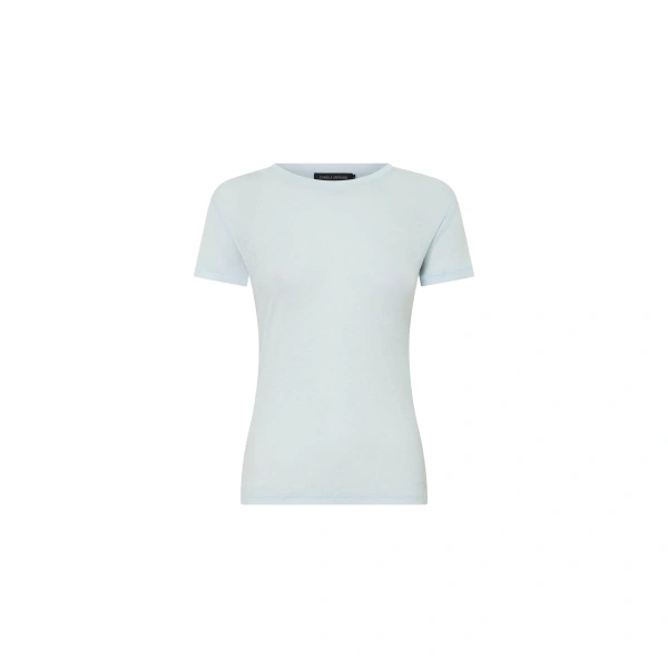 Siona Crew Fitted Tee in Baby Blue