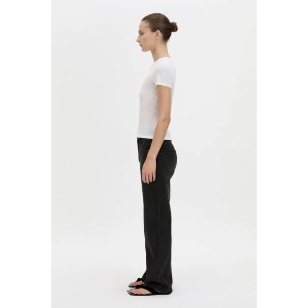 Camilla and Marc Siona Crew Fitted Tee in Soft White, view 5 | T-shirts | Coveti