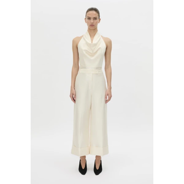 Camilla and Marc Sona Crop Pant in Cream, view 4 | Pants | Coveti