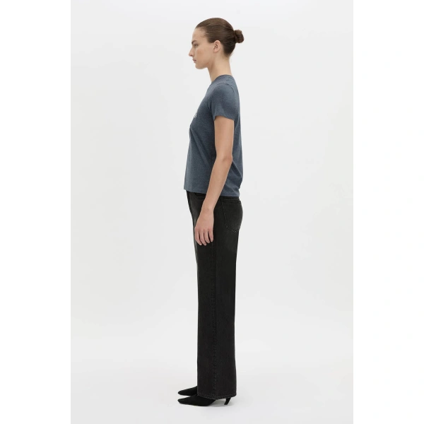 Camilla and Marc Sparrow Graphic Neat Fit Tee in Deep Ink and White, view 5 | T-shirts | Coveti