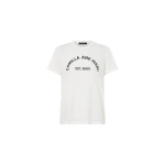 Camilla and Marc Sparrow Graphic Neat Fit Tee in Soft White and Black | T-shirts | Coveti