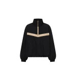 Camilla and Marc Storm Colour Block Pullover in Black and Bone | Jackets | Coveti