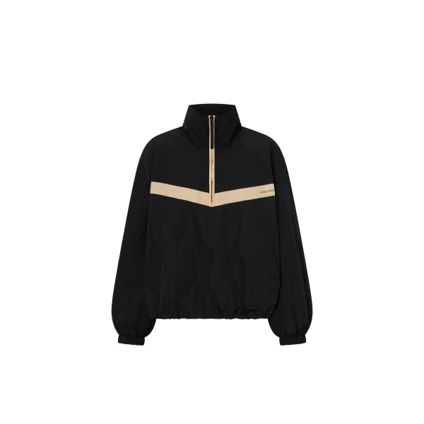 Storm Colour Block Pullover in Black and Bone