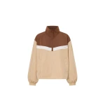 Camilla and Marc Storm Colour Block Pullover in Mocha and Bone | Jackets | Coveti