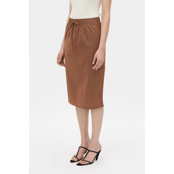 Camilla and Marc Storm Midi Skirt in Mocha, view 3 | Midi Skirts | Coveti