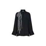 Camilla and Marc Suri Long Sleeve Shirt in Black Suri Print | Shirts | Coveti