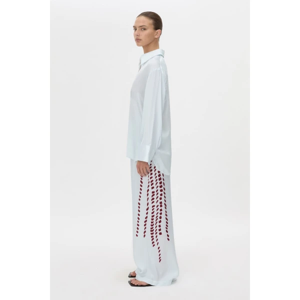 Camilla and Marc Suri Long Sleeve Shirt in Blue Suri Print, view 5 | Shirts | Coveti