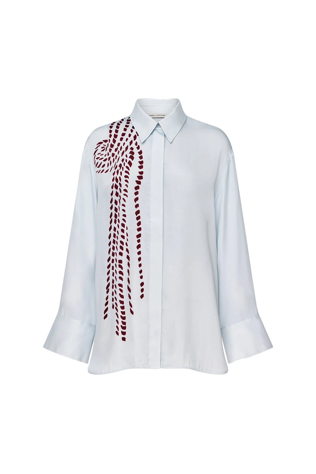 Camilla and Marc Suri Long Sleeve Shirt in Blue Suri Print Camilla and Marc Suri Long Sleeve Shirt in Blue Suri Print | Shirts | Coveti