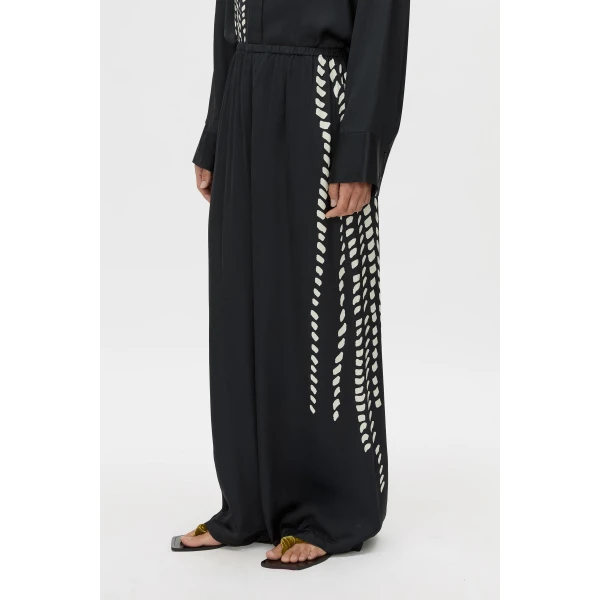 Camilla and Marc Suri Pant in Black Suri Print, view 3 | Pants | Coveti