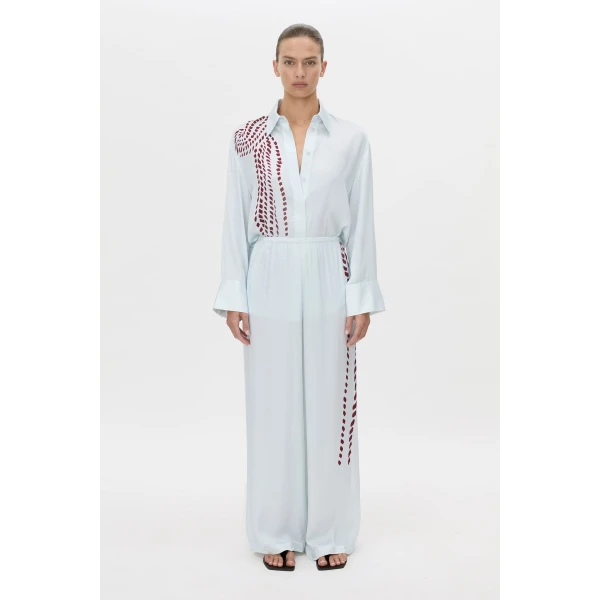 Camilla and Marc Suri Pant in Blue Suri Print, view 4 | Pants | Coveti