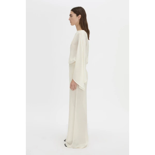 Camilla and Marc Tessara Pant in Cream, view 5 | Pants | Coveti