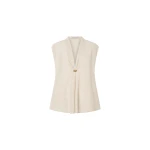 Camilla and Marc Tessara Top in Cream | Sleeveless | Coveti
