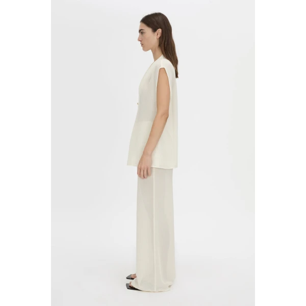 Camilla and Marc Tessara Top in Cream, view 5 | Sleeveless | Coveti