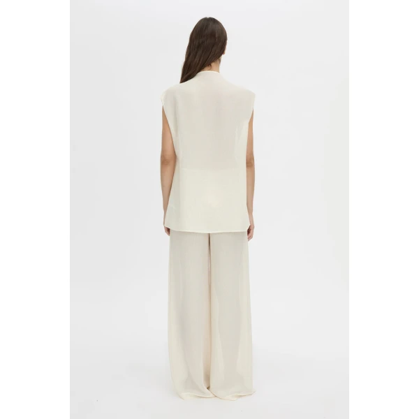 Camilla and Marc Tessara Top in Cream, view 6 | Sleeveless | Coveti