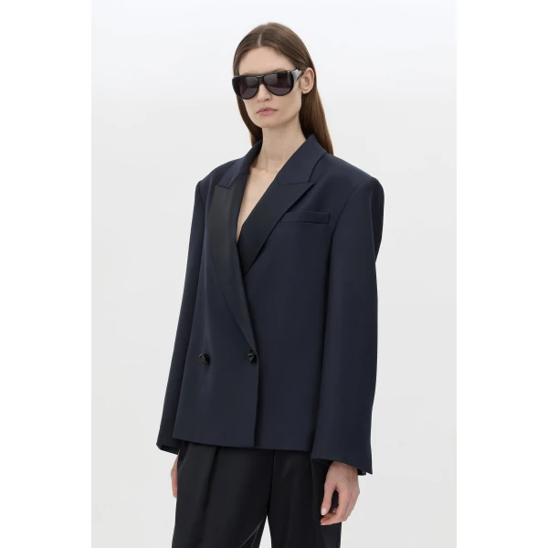 Camilla and Marc Velin Blazer in French Navy, view 3 | Blazers | Coveti