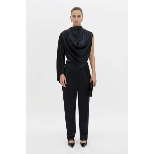 Camilla and Marc Velin Drape Top in French Navy, view 5 | Sleeveless | Coveti