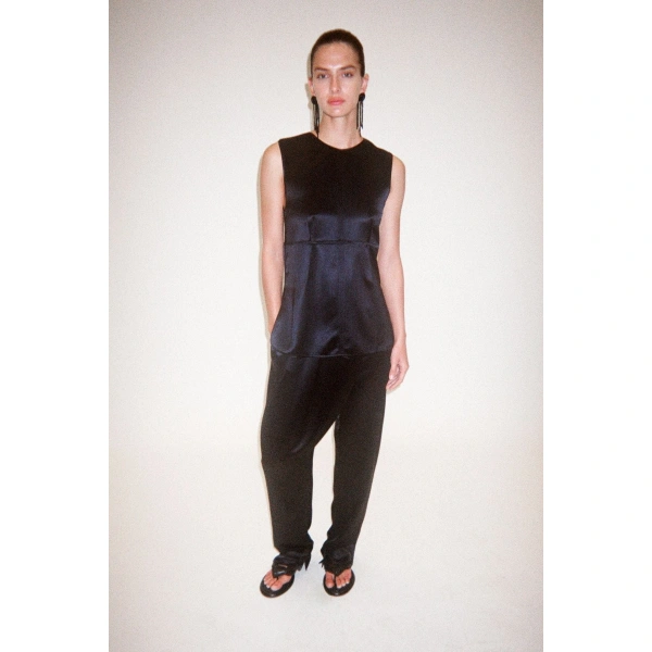 Camilla and Marc Velin Shell Top in French Navy, view 4 | Sleeveless | Coveti
