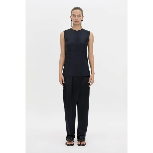 Camilla and Marc Velin Shell Top in French Navy, view 5 | Sleeveless | Coveti