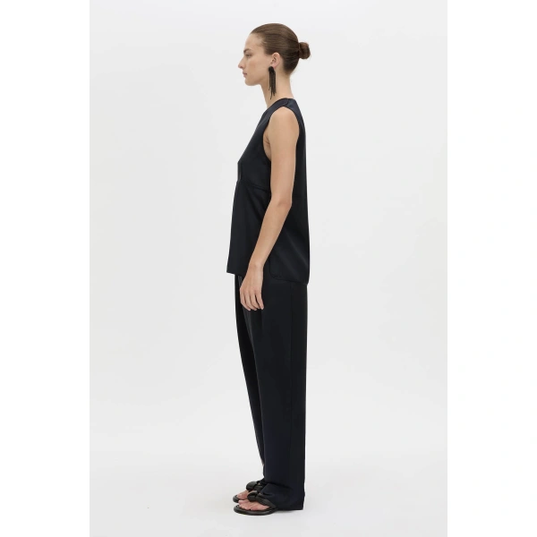Camilla and Marc Velin Shell Top in French Navy, view 6 | Sleeveless | Coveti
