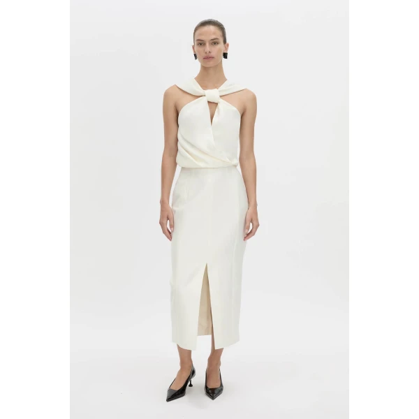 Camilla and Marc Vene Halter Top in Cream, view 6 | Sleeveless | Coveti