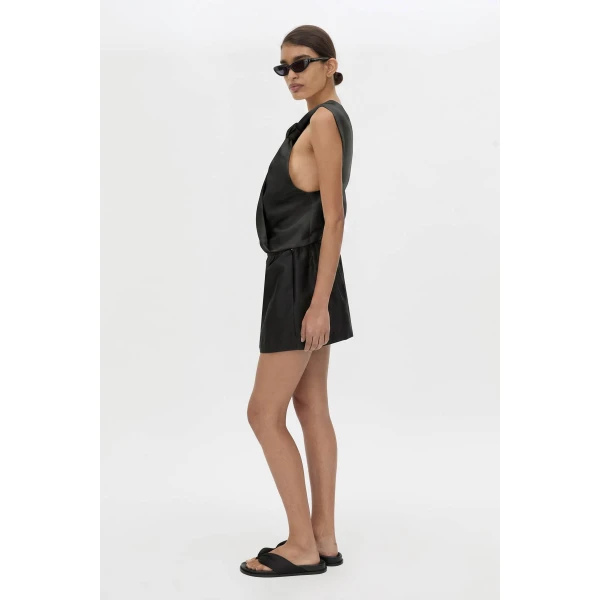 Camilla and Marc Vene Mini Skirt in Black, view 5 | Mini Skirts | Coveti