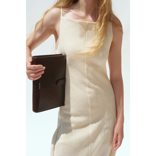 Camilla and Marc Viele Textured Midi Dress in Cream, view 4 | Midi Dresses | Coveti