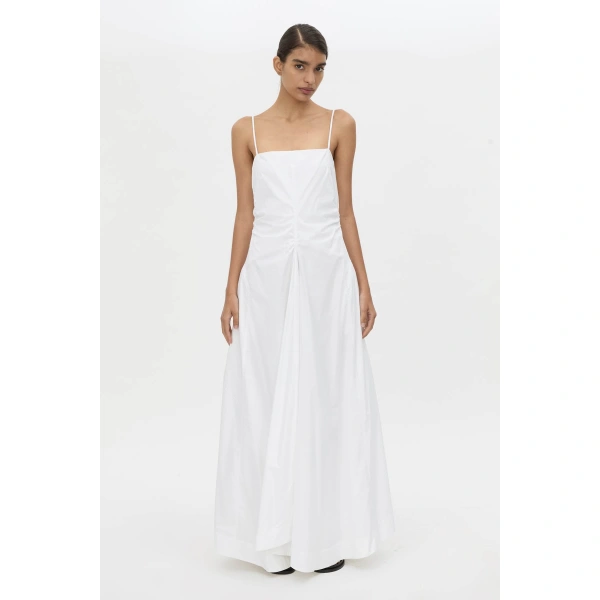 Camilla and Marc Vince Dress in White, view 2 | Midi Dresses | Coveti