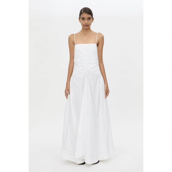 Camilla and Marc Vince Dress in White, view 4 | Midi Dresses | Coveti