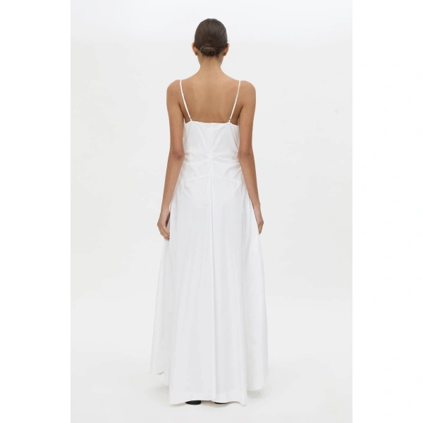 Camilla and Marc Vince Dress in White, view 6 | Midi Dresses | Coveti