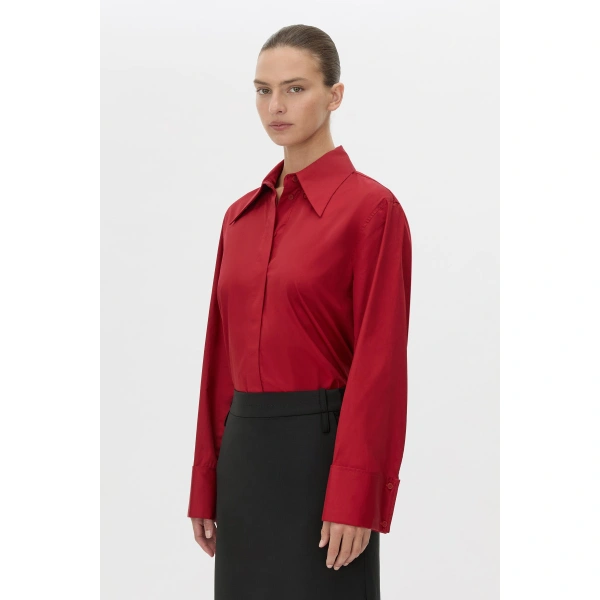 Camilla and Marc Vince Shirt in Lipstick Red, view 3 | Shirts | Coveti