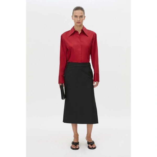 Camilla and Marc Vince Shirt in Lipstick Red, view 5 | Shirts | Coveti