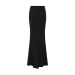 Carla Zampatti Black Crepe Bias Fishtail Skirt | Maxi Skirts | Coveti