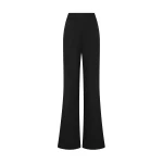 Carla Zampatti Black Crepe Bootleg Pant | Tailored pants | Coveti