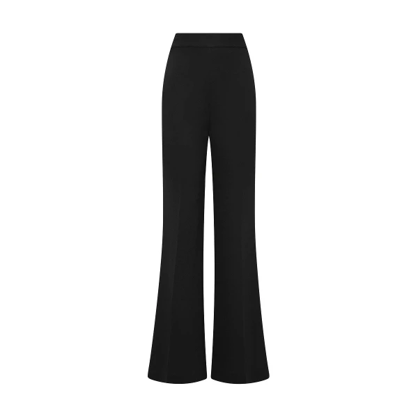 Black Crepe Bootleg Pant