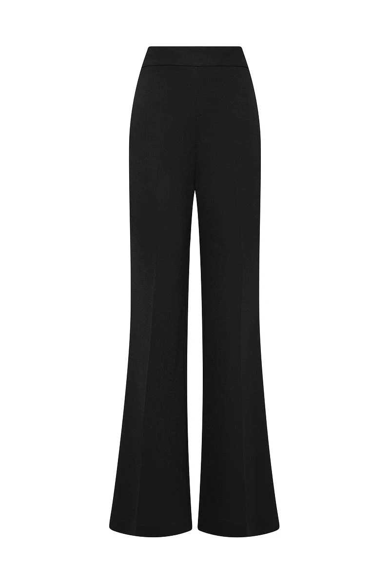 Carla Zampatti Black Crepe Bootleg Pant Carla Zampatti Black Crepe Bootleg Pant | Tailored pants | Coveti