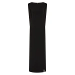 Carla Zampatti Black Crepe Front Split Gown | Evening Gowns | Coveti