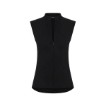 Carla Zampatti Black Crepe High Neck Fitted Bodice | Sleeveless & Tank Tops | Coveti