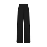 Carla Zampatti Black Crepe High Waisted Wide Leg Pant | Wide leg pants | Coveti