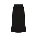 Carla Zampatti Black Crepe Side Split Pencil Skirt | Midi Skirts | Coveti