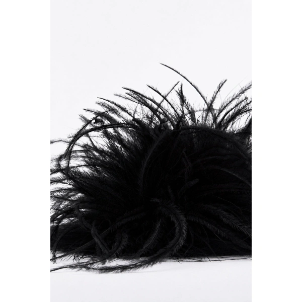 Carla Zampatti Black Feather Brooch | Brooches & Pins | Coveti