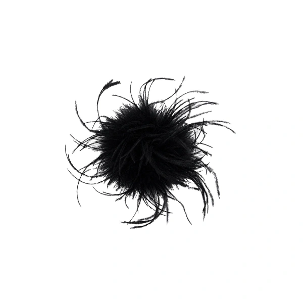 Black Feather Brooch