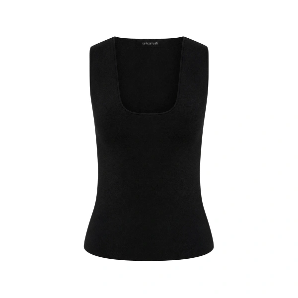 Black Milano Knit Tank