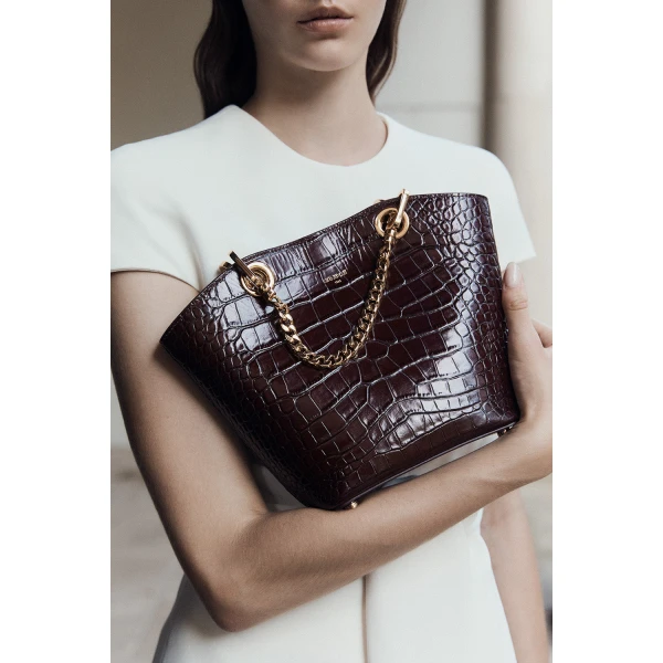 Carla Zampatti Burgundy Mini Milano Tote Bag | Totes & Top-Handle Bags | Coveti