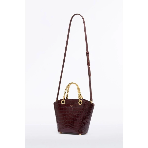 Carla Zampatti Burgundy Mini Milano Tote Bag | Totes & Top-Handle Bags | Coveti