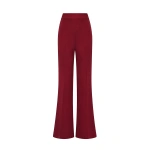 Carla Zampatti Cabernet Crepe Bootleg Pant | Tailored pants | Coveti