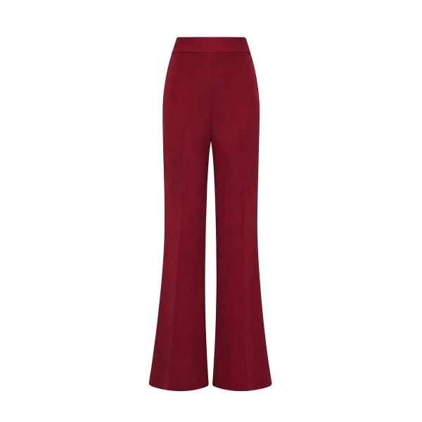 Carla Zampatti Cabernet Crepe Bootleg Pant | Tailored pants | Coveti