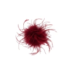 Carla Zampatti Cabernet Feather Brooch | Brooches & Pins | Coveti