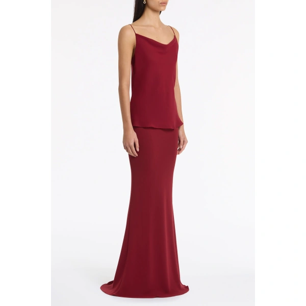 Carla Zampatti Cabernet Georgette Cowl Neck Camisole | Camisoles | Coveti